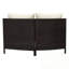 Ensemble modulaire d'extérieur en rotin 5 pièces avec coussin moelleux et plateau de table en verre PE-735522216
