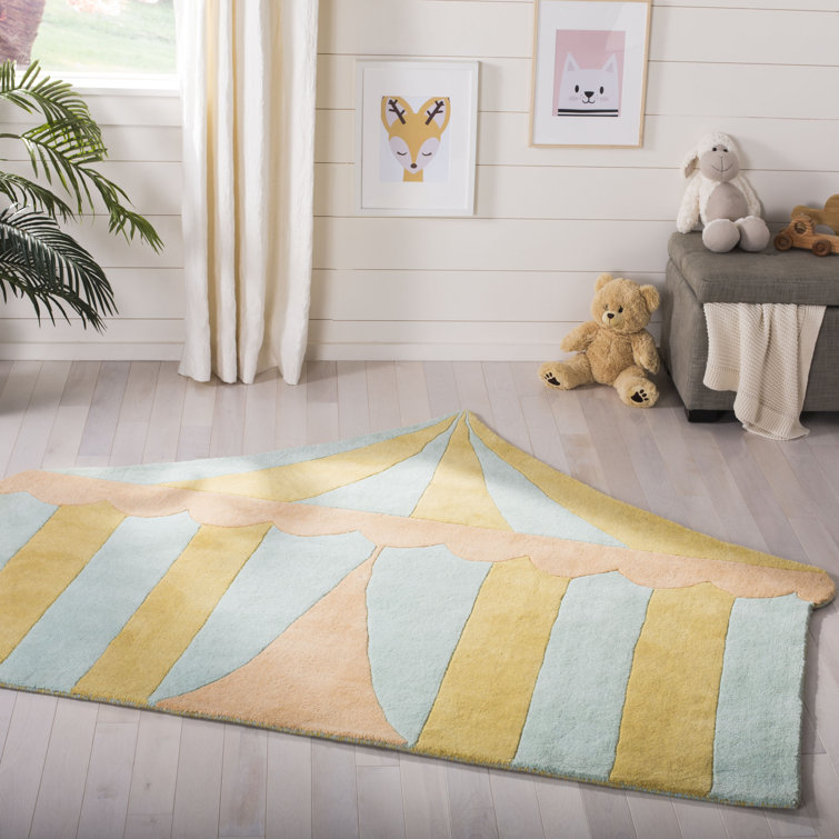 Tapis en laine de mer touffeté à la main