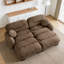 Canapé modulaire confortable en tissu de chenille plissé avec mousse ergonomique haute densité mer-1260781276