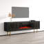 Galin 70.9" Modern TV Stand with Electric Fireplace, High Gloss Finish, Wall-Mounted-1268007729