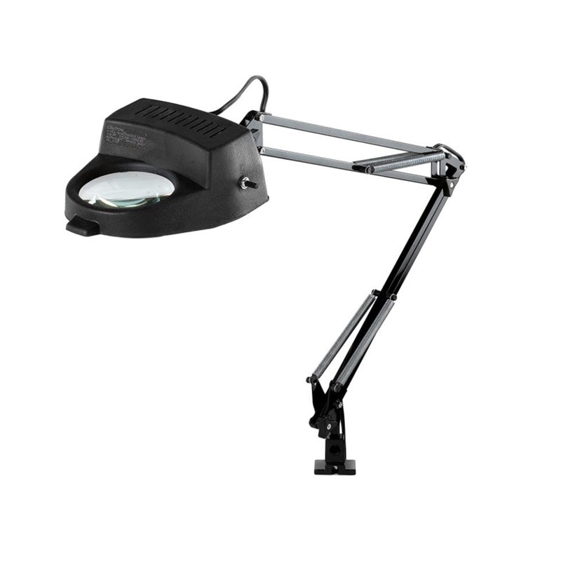 Lampe loupe noire Electrix 7268, fixation par pince, 3 dioptries, portée 33 po, 60 W