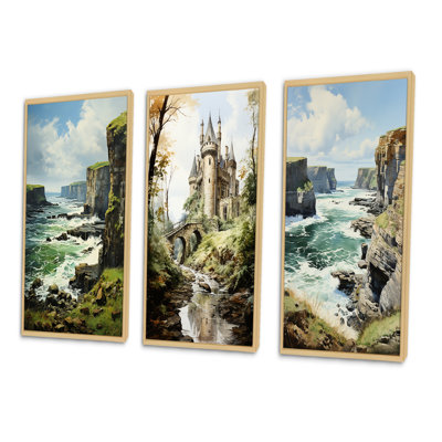 " England Majestic Cliffsengland Landscape " 3 - Pieces
