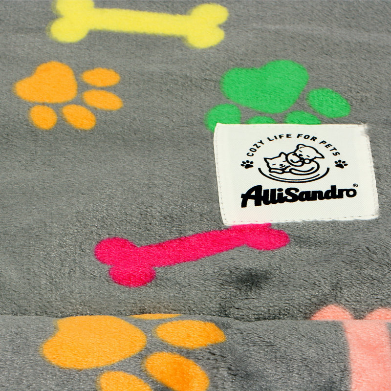 Adorable tapis pour animal en flanelle polaire Alice, Petit (l 32 po x P 24 po x H 1,5 po)