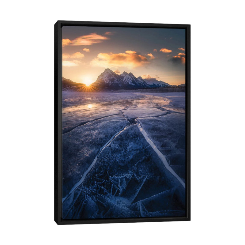 Winterscape by George Digalakis - Floater Frame Print on Canvas, Black, 66.04 cm H x 45.72 cm W