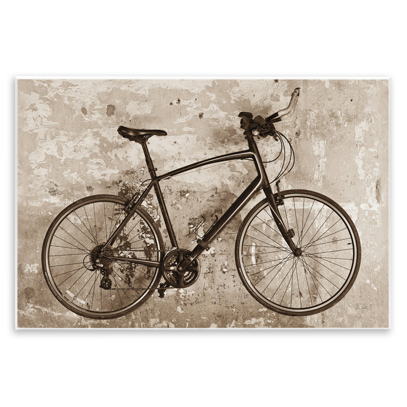 Art mural rétro patiné par Deborah Revell, H 13 po x l 19 po