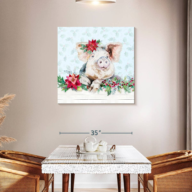 Brampt Holiday Little Piggy, 36" H x 36" W