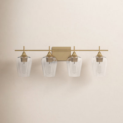 Breena Dimmable Vanity Light in Warm Brass