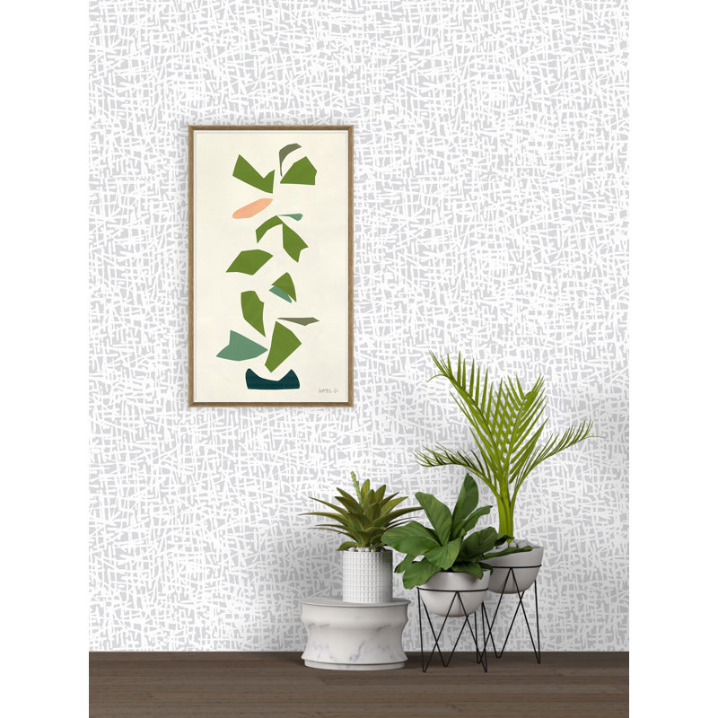 Susan Hable Abstract Wallpaper Roll, Gray/White