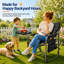  Chaise de camping pliante avec table d'appoint, chaise de réalisateur portable d'extérieur avec table réglable-704370203