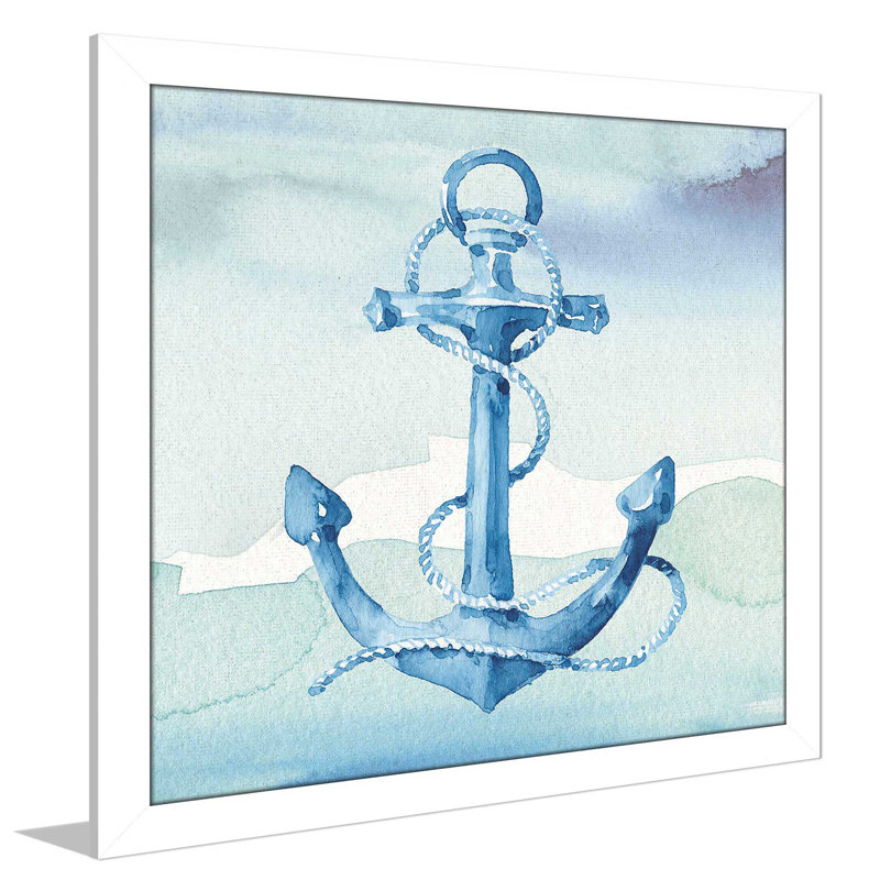 Sea Life II - reproduction sur toile, H 21,5 po x l 21,5 po x P 0,75 po, Cadre blanc