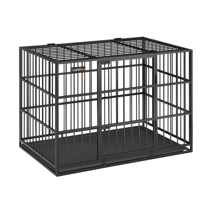 Metal Pet Crate with 1 Door, 75cm H x 70cm W x 107cm D
