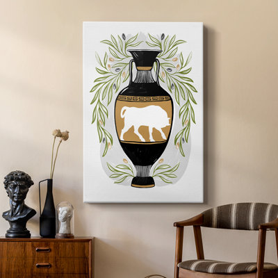 Greek Vases IV -Custom Wrapped Gallery Cavas