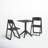 Farrah Square Foldable Plastic 3-Piece Patio Dining Set-1729326124