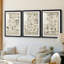 ABSTRACT Series CMV III - Impression encadrée sur mesure de qualité supérieure - 3 pièces-831867542-831867543