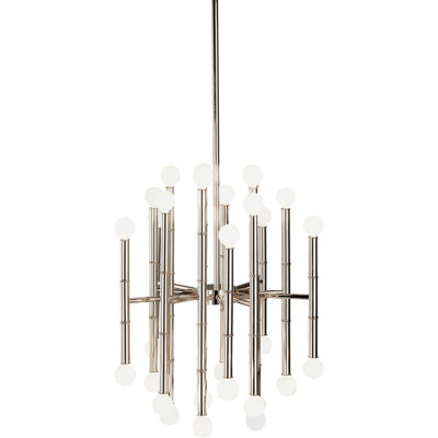 Lustre linéaire moderne Spoutnik à 30 lumières Jonathan Adler Meurice