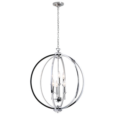 Karland 6 Light Candle Style Globe Chandelier