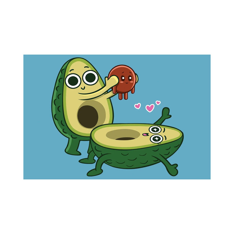 Avocado Delivery 1 Piece Wrapped Canvas Wall Art, 30.48cm H x 45.72cm W x 1.905cm D