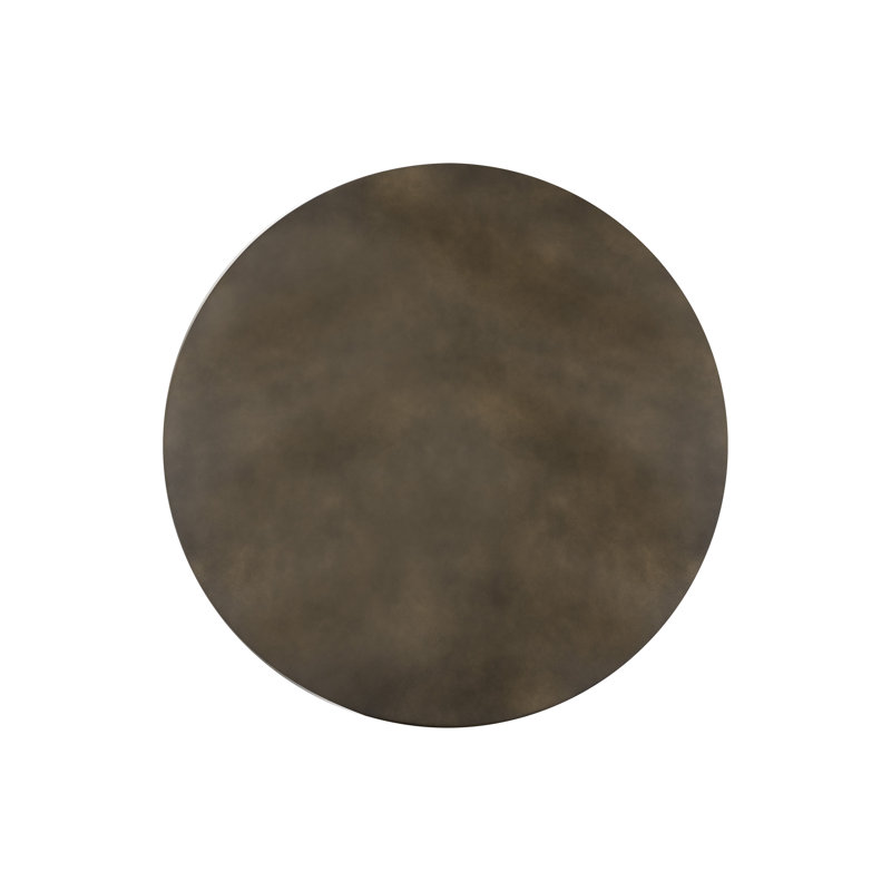 Tarsus Outdoor Circular Coffee Table, Gold