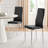 Scottsmoor Modern High Gloss Halo Dining Table Set with Luxury Faux Leather Dining Chairs-1945408741