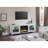 Summit 70" White Walnut Finish TV Stand Console With Fireplace, Heater-1159853663