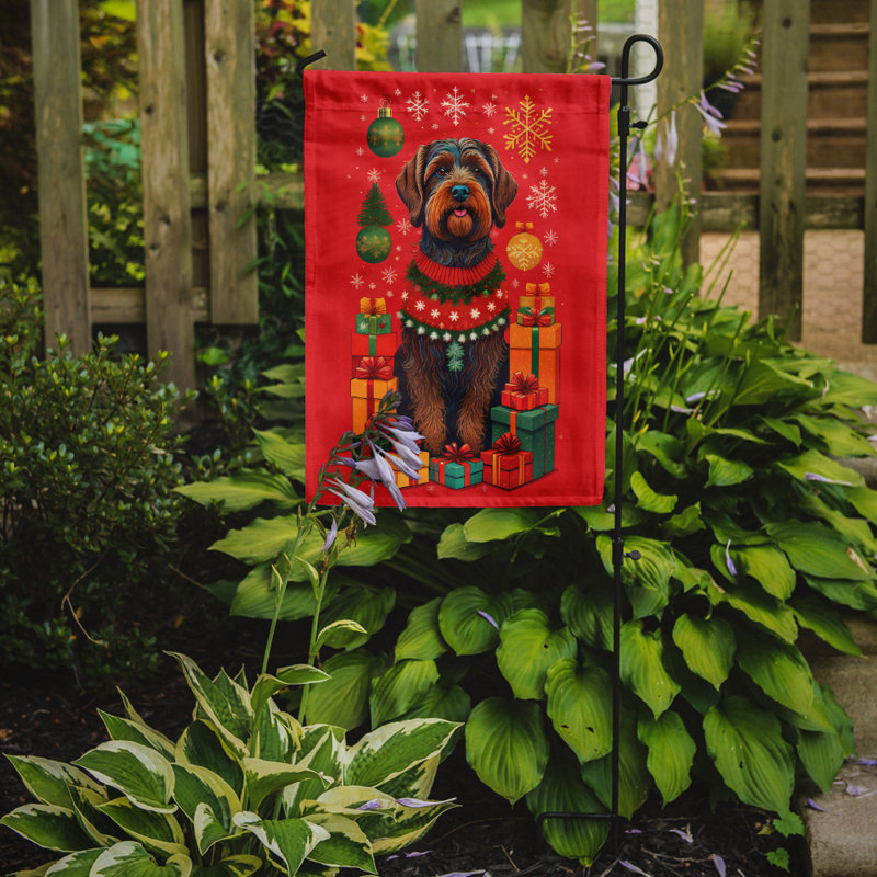 Drapeau de jardin en polyester double face H 15,5 po x l 11,25 po