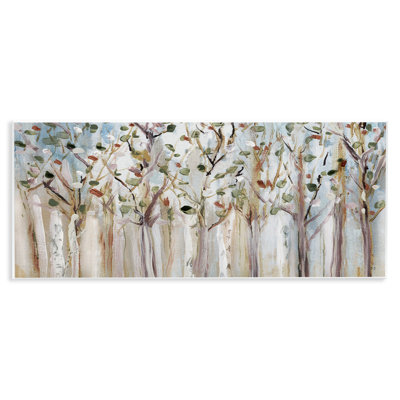 Bare Branch Trees Birch Forest Fall Twigs Abstract Painting Oversized Stretched Canvas Wall Art By Susan Jill