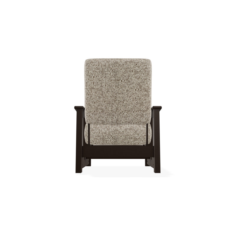 Leeward Marine Grade Polymer Deep Seating Cushion Arm Chair with Hidden Motion, Kona, Cast Ash Sunbrella® Plainweave