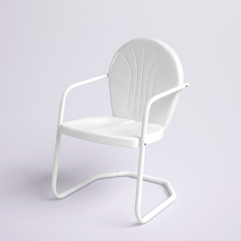 Fauteuil de patio Burley, Blanc