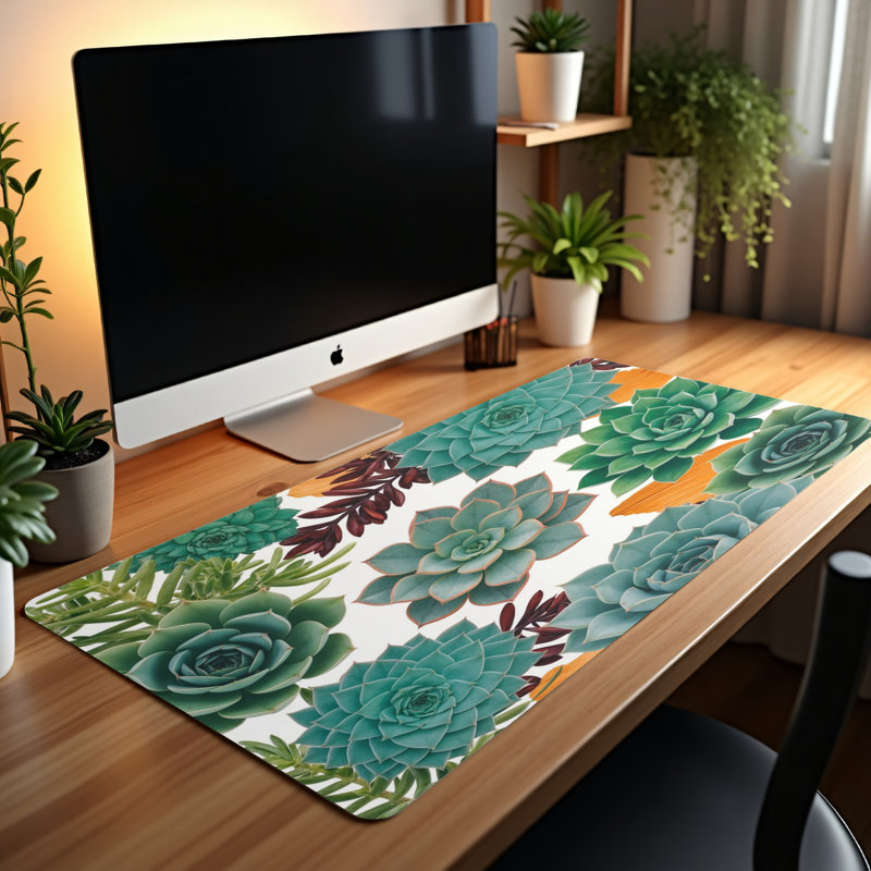 Polyester Desk Pad, 14.4x12.1
