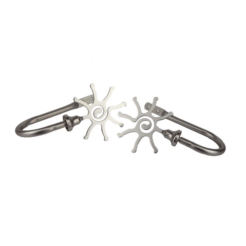 Retenue de rideaux Alexys, Nickel satiné