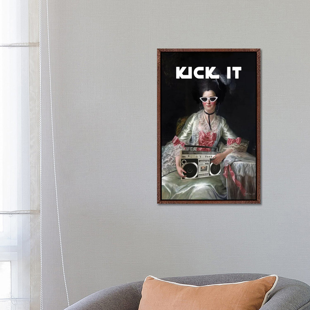 Kick It von Stellar Design Studio - Galerie-verpackte Leinwand Giclée auf Leinwand