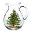 Spode Christmas Tree Glass Pitcher 6 Pt/9"