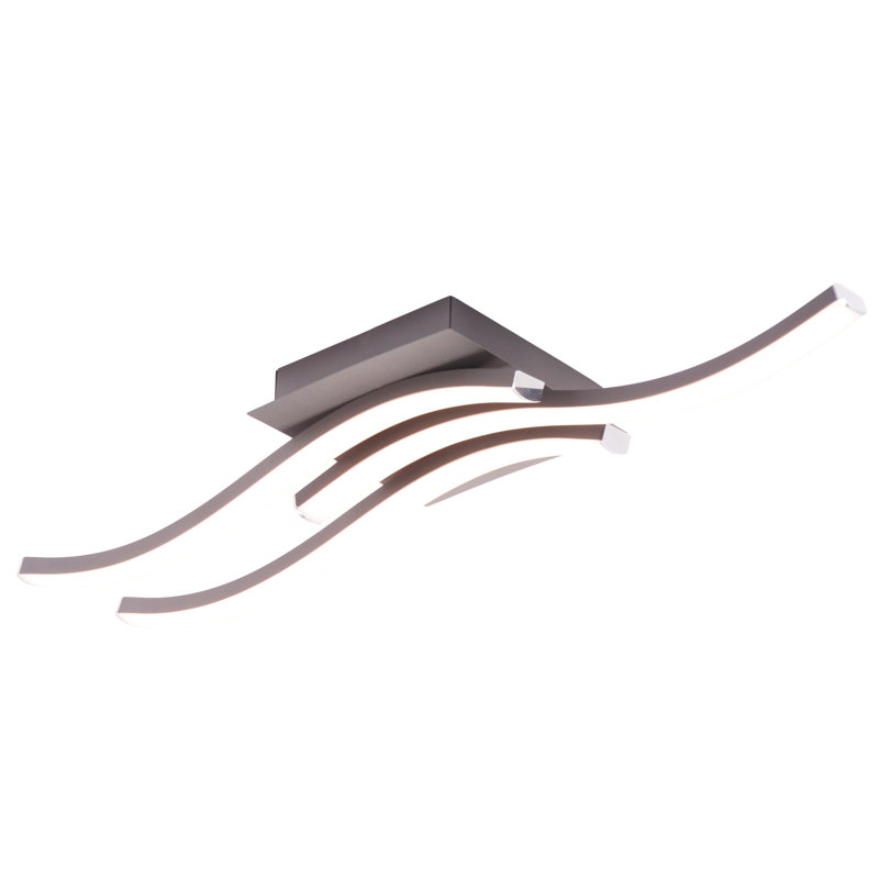 LED Semi Flush Mount, Nickel