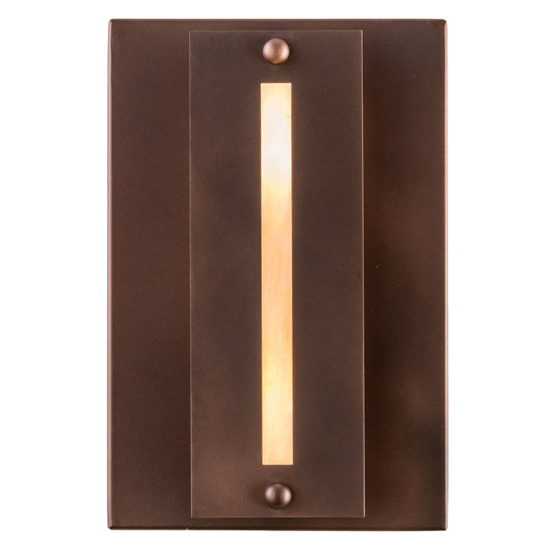 Moss Creek Creekside 2 - Light Flush Mounted Sconce, Cinnamon Coffee Metallic