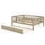 Lit de jour en bois avec couchette et garde-corps-119634578-119634588