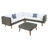 Chicago Wood 6 - Person Patio Conversation Set with Cushions-1605253648