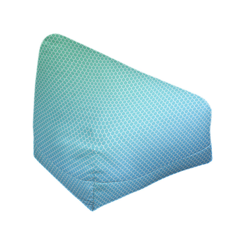 Sac de pois Kitterman, Housse de pouf, H 38 po x l 42 po x P 29 po, Jaune / vert