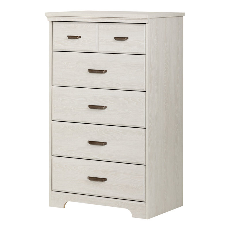 Versa 5 Drawer Chest, White