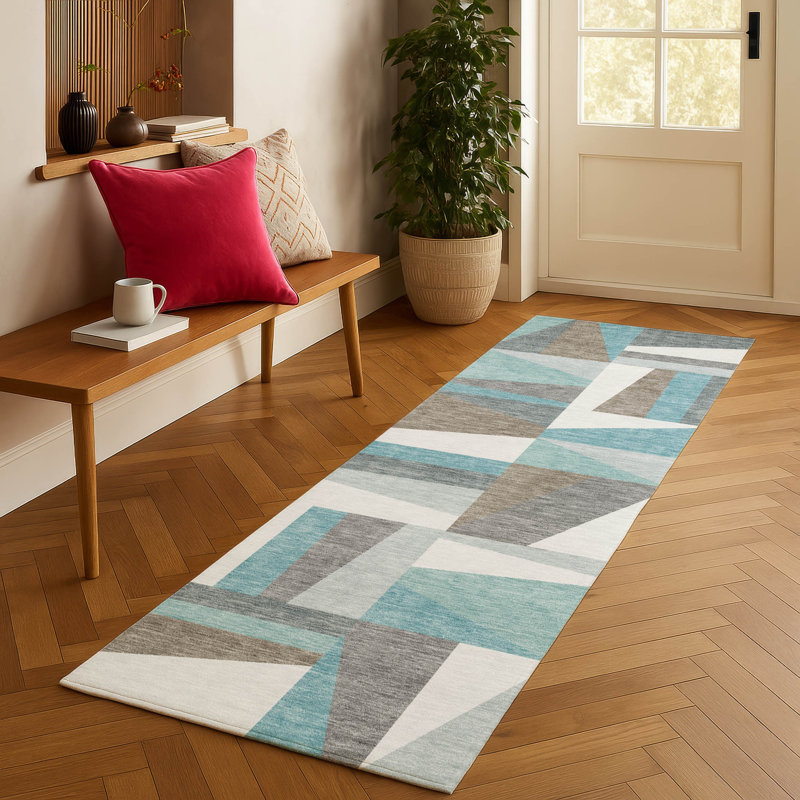 Machine Washable Indoor/Outdoor Chantille ACN2327 Geometric Rug, Runner 2'3" x 7'6"