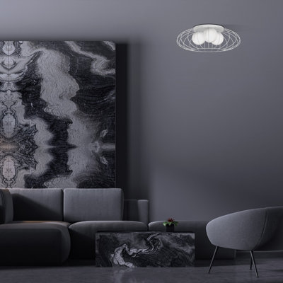 Predmore Glass LED Semi Flush Mount