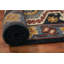 Tapis de couloir à motif oriental complexe à motif de bordure bleue 3 x 10