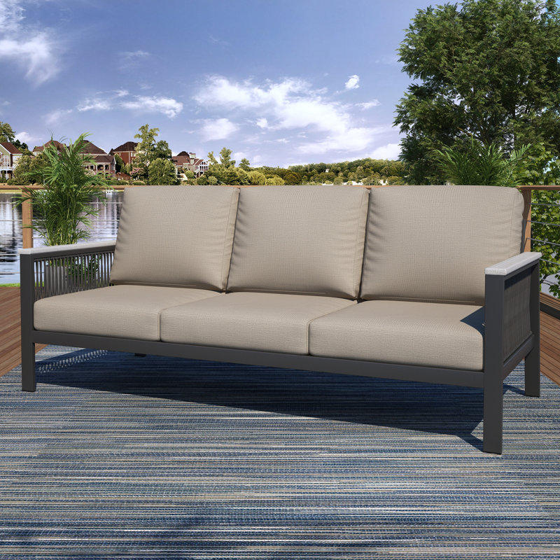 Ensemble de conversation avec canapé 5 pièces Townsend, Argent coulé Sunbrella®