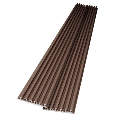 Art3d 8pcs 104'' X 6.7'' 3D Slat Wall Paneling, WPC Wainscoting Wall Panel,38.7sqft