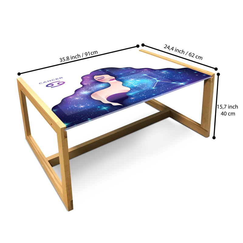 Janaya Sled Coffee Table, 90cm H x 62cm W x 40cm D
