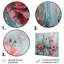 Coquelicots rouges dans des vases en verre vides - Floral Wall Art Decor-1074261764-1074261774