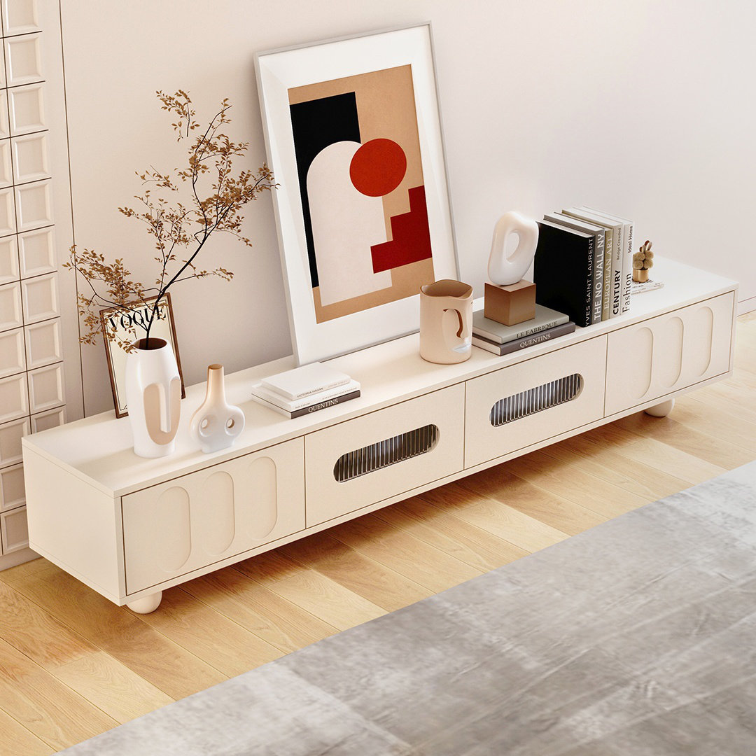 View of Hokku Designs Modern Minimalist TV Cabinet | Wayfair