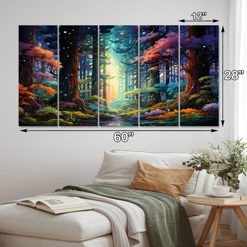 " Redwood Tree Enchanted Forest " 5 - Pieces