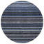 Tapis intérieur lavable rayé bleu et gris 8 pi