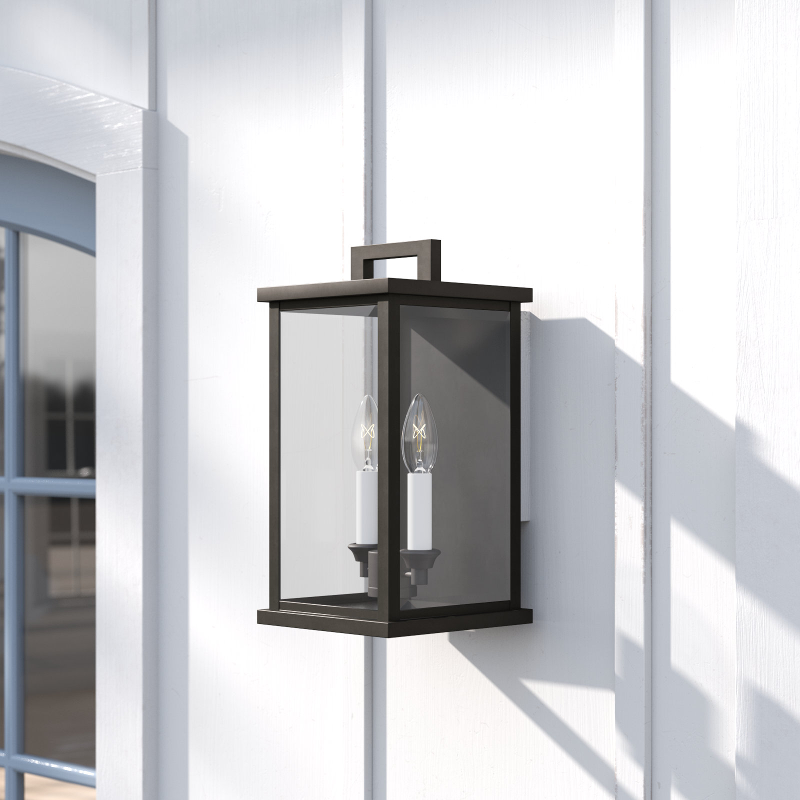 Nouri 2 Light Outdoor Wall Light, 14.25" H x 7.75" W x 8.25" D
