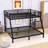 Metal Bunk Bed With Dual Ladders-1650441279